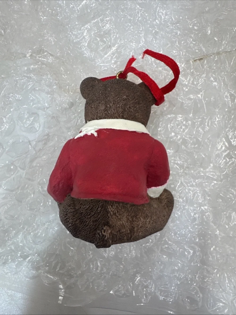 1996 Lands' End Grabinski Rugby Bear Gund Plush Bear Ornament W/ Box - Picture 6 of 7